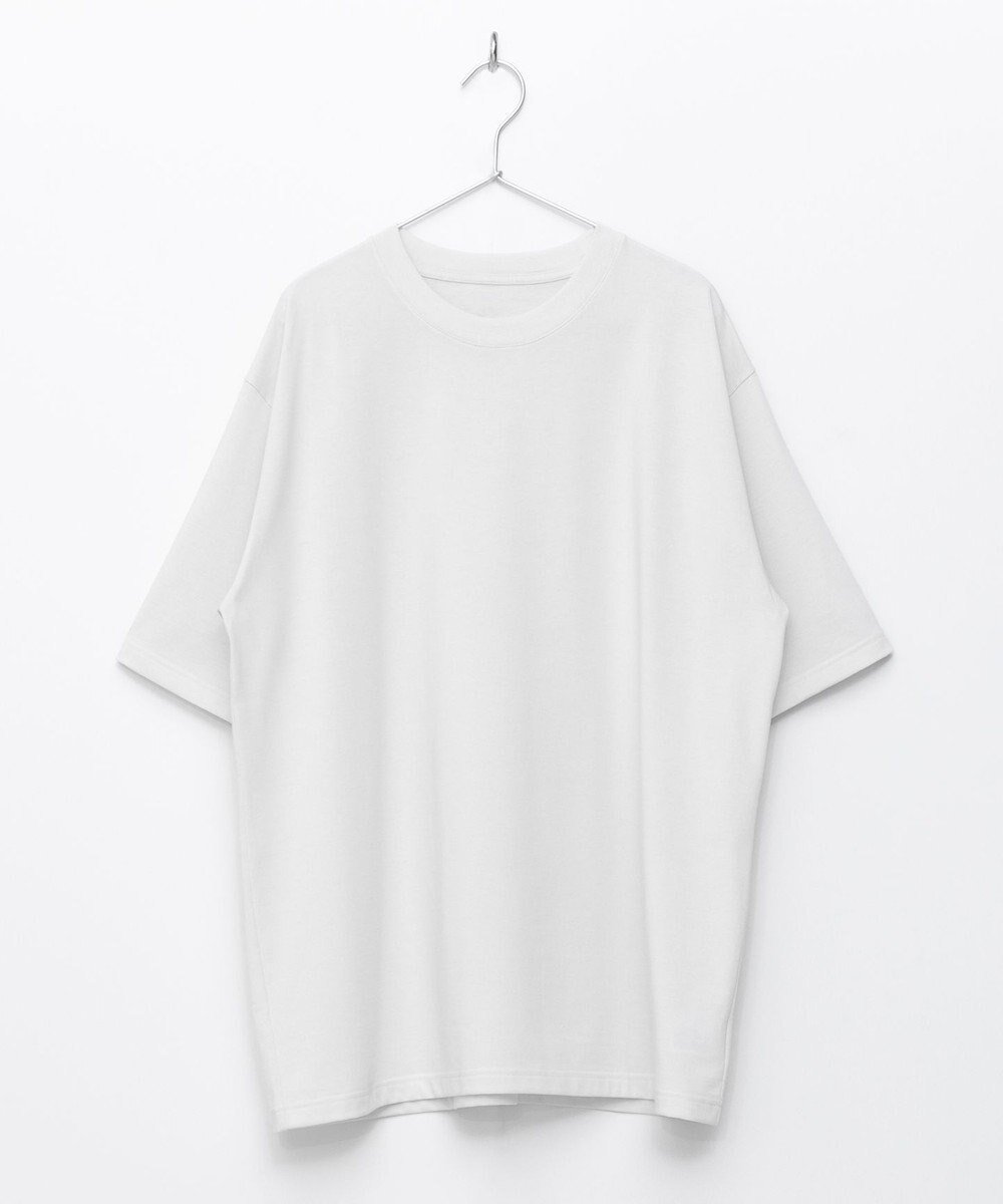 【ハーグ/HAAG】のレゾナバイオ プレーティングジャージーショートスリーブシャツ インテリア・キッズ・メンズ・レディースファッション・服の通販 founy(ファニー) 　ファッション　Fashion　レディースファッション　Fashion for Women　トップス・カットソー　Cut & Sew Tops　シャツ・ブラウス・オフィスカジュアル　Elegant Blouses & Button-Ups　ロングTシャツ・Tシャツ　Longline T-Shirts & Tees　カットソー・ベーシックTシャツ　Cut-and-Sewn Tops / Stretch Tees & Basics　春　Spring　カットソー　Cut and Sewn Top　センター　Center, Center Line　タンブラー　Tumbler, Travel Mug　バランス　Balance, Style Balance　パウダー　Powder, Soft Tone　フィット　Fit, Slim Fit　ボックス　Boxy, Box Shape　半袖　Short Sleeve, Half Sleeve　リラックス　Relax, Relaxed Fit　S/S・春夏　SS, Spring/Summer, Warm Season　夏　Summer　ホワイト|ID: prp329100004869020 ipo3291000000036283128