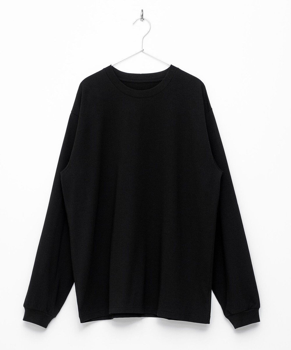 【ハーグ/HAAG】のレゾナバイオ プレーティングジャージーロングスリーブシャツ インテリア・キッズ・メンズ・レディースファッション・服の通販 founy(ファニー) 　ファッション　Fashion　レディースファッション　Fashion for Women　トップス・カットソー　Cut & Sew Tops　シャツ・ブラウス・オフィスカジュアル　Elegant Blouses & Button-Ups　ロングTシャツ・Tシャツ　Longline T-Shirts & Tees　カットソー・ベーシックTシャツ　Cut-and-Sewn Tops / Stretch Tees & Basics　カットソー　Cut and Sewn Top　センター　Center, Center Line　タンブラー　Tumbler, Travel Mug　長袖　Long Sleeve, Full Sleeve　バランス　Balance, Style Balance　パウダー　Powder, Soft Tone　フィット　Fit, Slim Fit　ボックス　Boxy, Box Shape　リラックス　Relax, Relaxed Fit　A/W・秋冬　Autumn/Winter　S/S・春夏　SS, Spring/Summer, Warm Season　夏　Summer　ブラック|ID: prp329100004869022 ipo3291000000036283149