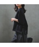 【アンフィーロ 自由区/UNFILO】の【VERY掲載】BEAUTY FORM JERSEY light サイドZIP プルオーバー ブラック|ID: prp329100004869032 ipo3291000000036737756