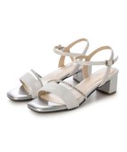 【リズ ラフィーネ/Riz raffinee】のRiz raffinee ラインストーン付きストラップサンダル シルバー|ID: prp329100004869034 ipo3291000000036283276