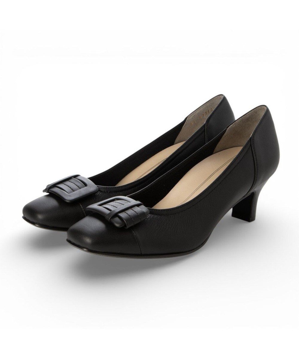 【リズ ラフィーネ/Riz raffinee】のRiz raffinee バックルモチーフパンプス インテリア・キッズ・メンズ・レディースファッション・服の通販 founy(ファニー) 　ファッション　Fashion　レディースファッション　Fashion for Women　バッグ　Bags　エレガント 上品　Elegant　オケージョン　Occasion Wear　抗菌　Antibacterial, Bacteria-Resistant　シンプル　Simple, Minimal　トレンド　Trend, Trending Now　人気　Popular, Best Seller　フェミニン　Feminine, Girly　フォーマル　Formal, Dressy　ベーシック　Basic, Essential　日本製　Made In Japan　セレモニー　Ceremony　入学式　Entrance Ceremony　卒業式　Graduation Ceremony　結婚式　Wedding　ビジネス 仕事 通勤　Business / Work / Commuting　ブラック|ID: prp329100004869036 ipo3291000000036283310
