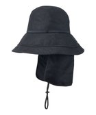 【ムーンバット/MOONBAT】の【遮光100%/遮熱/UV/UPF50+/コンパクト】ネックガード付きハット 帽子 無地 サイズ調整可能 手洗い可能 ブラック|ID: prp329100004869041 ipo3291000000036283339