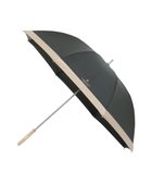 【ムーンバット/MOONBAT】の【遮光/晴雨兼用日傘】LANVIN COLLECTION (ランバン コレクション)グログランリボン バイカラー 遮熱 UV 長傘 ブラック|ID: prp329100004869054 ipo3291000000036283450