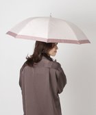 【ムーンバット/MOONBAT】の【遮光/晴雨兼用日傘】LANVIN COLLECTION (ランバン コレクション)グログランリボン バイカラー 遮熱 UV 長傘 モカブラウン|ID: prp329100004869054 ipo3291000000036283456
