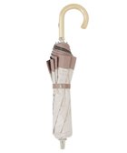 【ムーンバット/MOONBAT】の【遮光/晴雨兼用日傘】LANVIN COLLECTION (ランバン コレクション)グログランリボン バイカラー 遮熱 UV 折りたたみ傘 楽折 モカブラウン|ID: prp329100004869056 ipo3291000000036283470