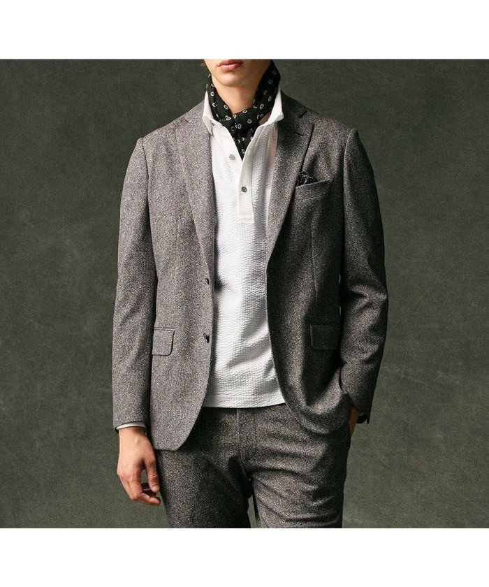 【ジョセフ アブード/JOSEPH ABBOUD / MEN】の【ストレッチ】エアロムリネ コンフォートジャージジャケット インテリア・キッズ・メンズ・レディースファッション・服の通販 founy(ファニー) https://founy.com/ ファッション Fashion メンズファッション Fashion for Men アウター Men's Coats Outerwear テーラードジャケット Tailored Jackets & Blazers おすすめ Recommended / Our Picks シンプル Simple, Minimal ジャケット Jacket, Outerwear ストレッチ Stretch, Stretchy Fabric プリント Print, Printed Pattern ポケット Pocket, Pocket Detail メランジ Melange, Mixed Yarn A/W・秋冬 Autumn/Winter |ID: prp329100004869171 ipo3291000000036286862