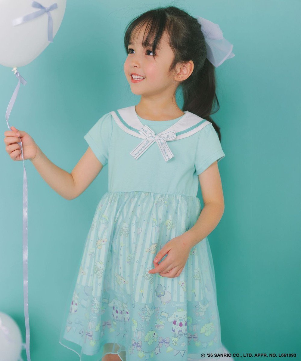 【エニィ/ANY / KIDS】の【シナモロール×ANY KIDS】2WAY セーラーカラーワンピース 人気、トレンドファッション・服の通販 founy(ファニー) 　ファッション　Fashion　キッズファッション　Fashion for Kids　ワンピース　Dresses　イラスト　Illustration　春　Spring　キュロット　Culottes, Wide Shorts　ギンガム　Gingham, Gingham Fabric　スペシャル　Special, Limited Edition　チャーム　Charm, Pendant　チュール　Tulip, Tulip Motif　長袖　Long Sleeve, Full Sleeve　パーカー　Hoodie, Parka　フロント　Front, Front Design　プリント　Print, Printed Pattern　半袖　Short Sleeve, Half Sleeve　モチーフ　Motif, Design Theme　リボン　Ribbon, Bow　リュック　Backpack, Rucksack　S/S・春夏　SS, Spring/Summer, Warm Season　夏　Summer　 other-1|ID: prp329100004869176 ipo3291000000036286881