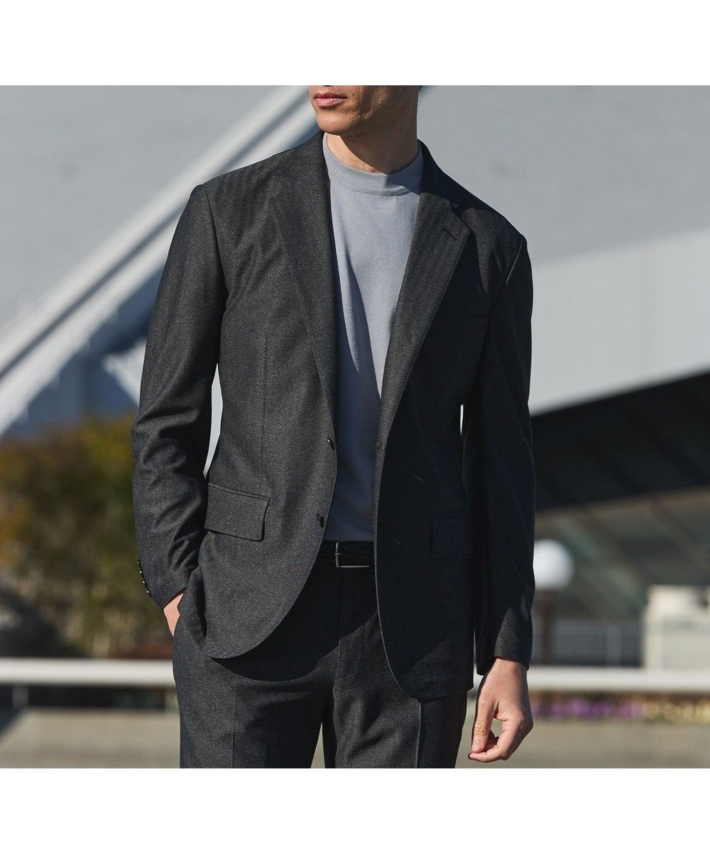 【五大陸/gotairiku / MEN】のセットアップ対応【カイテキ7機能】ドライジャージー ジャケット_ヘリンボーン柄(26年モデル) インテリア・キッズ・メンズ・レディースファッション・服の通販 founy(ファニー) 　ファッション　Fashion　メンズファッション　Fashion for Men　アウター　Men's Coats Outerwear　テーラードジャケット　Tailored Jackets & Blazers　春　Spring　吸水　Absorbent, Quick-Dry　ジャケット　Jacket, Outerwear　スタイリッシュ　Stylish, Fashionable　ストレッチ　Stretch, Stretchy Fabric　スーツ　Suit, Formalwear　セットアップ　Set-Up, Coordinated Outfit　ドレス　Dress, One-Piece　人気　Popular, Best Seller　パターン　Pattern, Design Print　メッシュ　Mesh, Net Fabric　メランジ　Melange, Mixed Yarn　リラックス　Relax, Relaxed Fit　S/S・春夏　SS, Spring/Summer, Warm Season　夏　Summer　旅行　Travel　エレガント 上品　Elegant　ビジネス 仕事 通勤　Business / Work / Commuting　グレー×ヘリンボーン柄|ID: prp329100004869187 ipo3291000000036286927