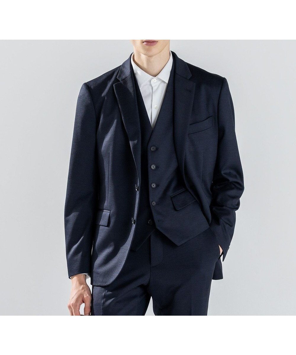 【ジョゼフ オム/JOSEPH HOMME / MEN】の新素材【ストレッチ/セットアップ対応】シルキーウールジャージー ジャケット インテリア・キッズ・メンズ・レディースファッション・服の通販 founy(ファニー) 　ファッション　Fashion　メンズファッション　Fashion for Men　アウター　Men's Coats Outerwear　テーラードジャケット　Tailored Jackets & Blazers　ジャケット　Jacket, Outerwear　ストレッチ　Stretch, Stretchy Fabric　セットアップ　Set-Up, Coordinated Outfit　センター　Center, Center Line　フラップ　Flap, Flap Pocket　ベーシック　Basic, Essential　ポケット　Pocket, Pocket Detail　A/W・秋冬　Autumn/Winter　ネイビー系|ID: prp329100004869189 ipo3291000000036286934