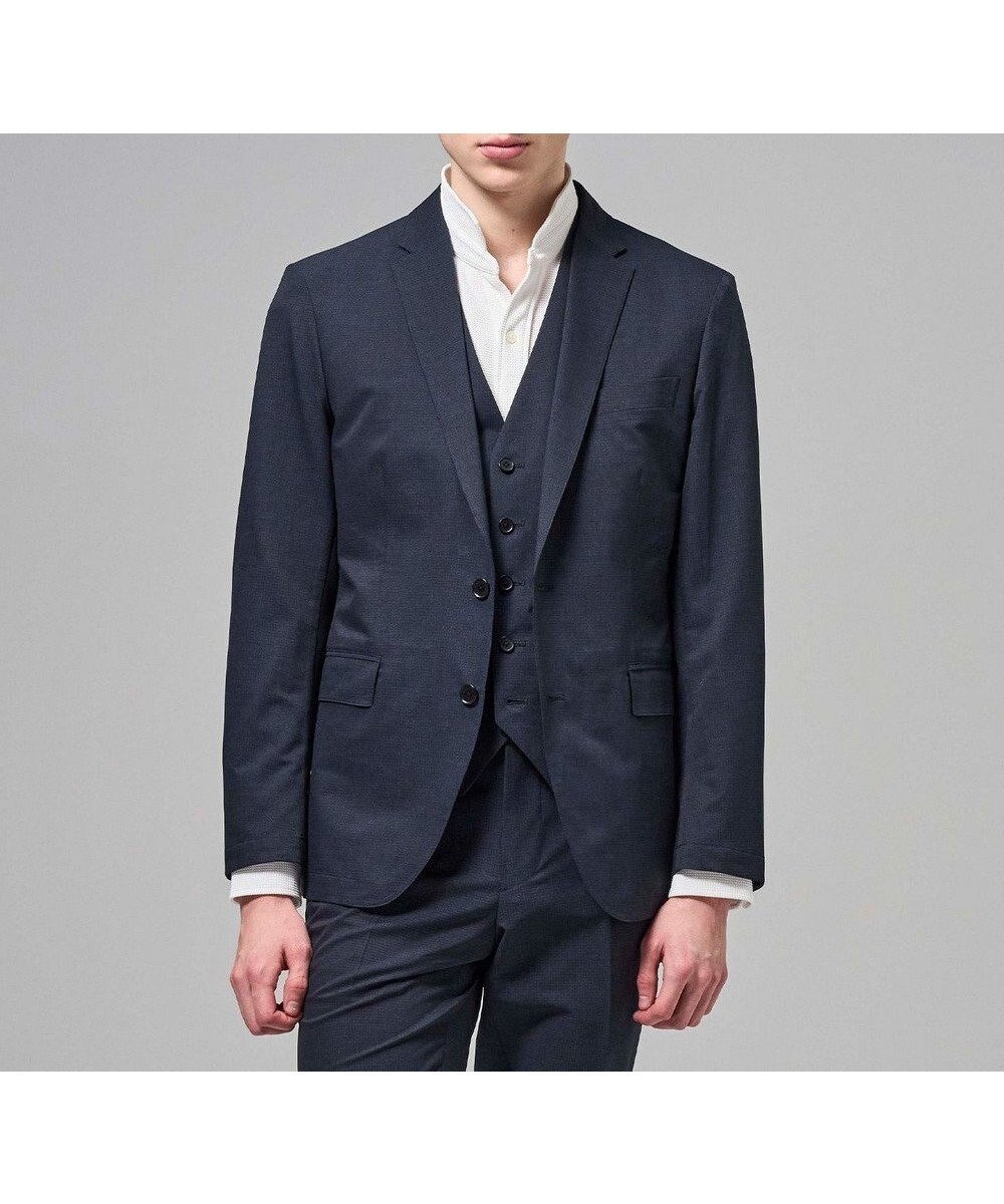 【ジョゼフ オム/JOSEPH HOMME / MEN】の新色【セットアップ対応】クールドッツストレッチ ジャケット インテリア・キッズ・メンズ・レディースファッション・服の通販 founy(ファニー) 　ファッション　Fashion　メンズファッション　Fashion for Men　アウター　Men's Coats Outerwear　テーラードジャケット　Tailored Jackets & Blazers　春　Spring　ジャケット　Jacket, Outerwear　ストレッチ　Stretch, Stretchy Fabric　スポーツ　Sports, Activewear　セットアップ　Set-Up, Coordinated Outfit　センター　Center, Center Line　定番　Standard, Basic Item　フラップ　Flap, Flap Pocket　プリント　Print, Printed Pattern　ベーシック　Basic, Essential　ポケット　Pocket, Pocket Detail　S/S・春夏　SS, Spring/Summer, Warm Season　夏　Summer　ビジネス 仕事 通勤　Business / Work / Commuting　ネイビー系|ID: prp329100004869190 ipo3291000000036286939