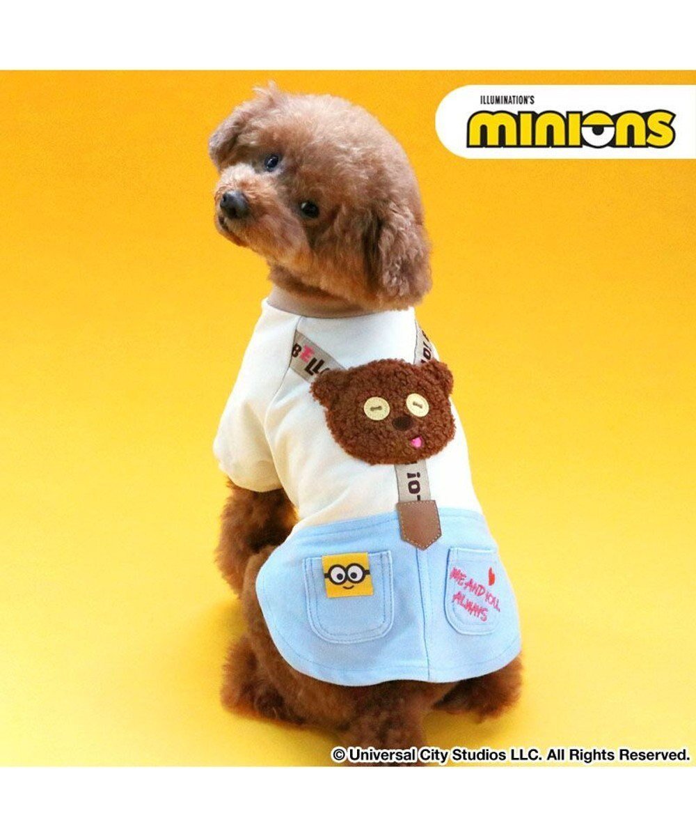 【ペットパラダイス/PET PARADISE / GOODS】のミニオン ティム サスペンダー風 トレーナー 小型犬 インテリア・キッズ・メンズ・レディースファッション・服の通販 founy(ファニー) 　サスペンダー　Suspenders, Braces　トレーナー　Sweatshirt, Trainer　夏　Summer　春　Spring　S/S・春夏　SS, Spring/Summer, Warm Season　犬　Dog　ホーム・キャンプ・アウトドア・お取り寄せ　Home Living / Home & Lifestyle / Camping Gear / Outdoor Camping　ペットグッズ　Pet Supplies　ベージュ|ID: prp329100004869200 ipo3291000000036286971