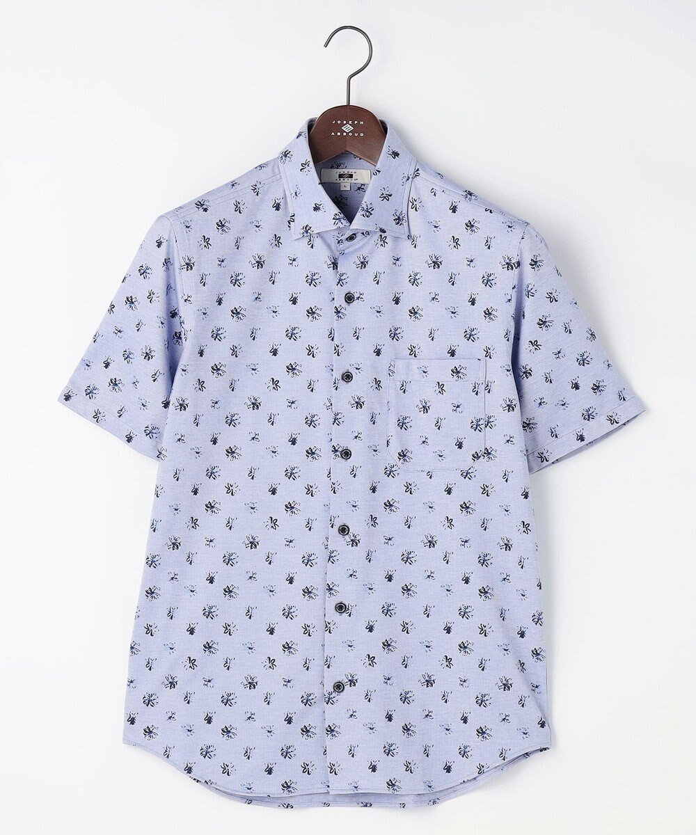【ジョセフ アブード/JOSEPH ABBOUD / MEN】の【ジャージー素材・ストレッチ・イージーケア】コンパクトジャージープリント シャツ インテリア・キッズ・メンズ・レディースファッション・服の通販 founy(ファニー) 　ファッション　Fashion　メンズファッション　Fashion for Men　トップス・カットソー　Cut & Sew Tops　メンズシャツ　Shirts　インナー　Innerwear　春　Spring　ショート　Short, Short Length　ジャケット　Jacket, Outerwear　デニム　Denim, Jeans Material　フィット　Fit, Slim Fit　プリント　Print, Printed Pattern　半袖　Short Sleeve, Half Sleeve　リラックス　Relax, Relaxed Fit　ワイド　Wide, Wide Fit　S/S・春夏　SS, Spring/Summer, Warm Season　おすすめ　Recommended / Our Picks　夏　Summer　エレガント 上品　Elegant　ビジネス 仕事 通勤　Business / Work / Commuting　ブルー系5|ID: prp329100004869205 ipo3291000000036286988