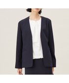 【自由区/JIYU-KU】の【セットアップ対応・接触冷感・UVケア・洗える】ライトストレッチノーカラー ジャケット ネイビー|ID: prp329100004869228 ipo3291000000036287110