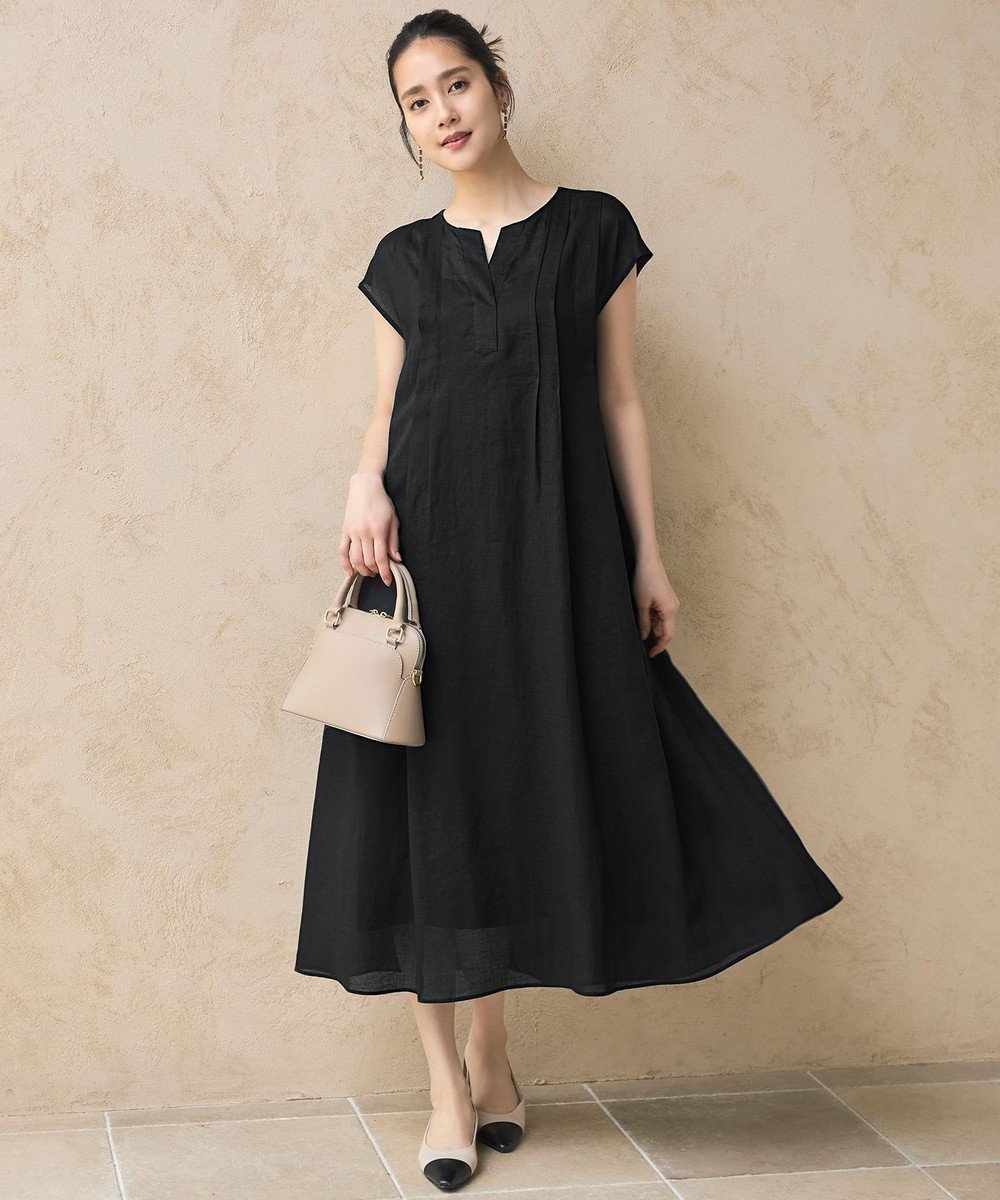 【自由区/JIYU-KU】のシアーラミーローンフレンチスリーブ ワンピース インテリア・キッズ・メンズ・レディースファッション・服の通販 founy(ファニー) 　ファッション　Fashion　レディースファッション　Fashion for Women　ワンピース　Dresses　おすすめ　Recommended / Our Picks　シアー　Sheer, See-Through　ドレープ　Drape, Draping Fabric　夏　Summer　春　Spring　S/S・春夏　SS, Spring/Summer, Warm Season　セピア|ID: prp329100004869231 ipo3291000000036287124