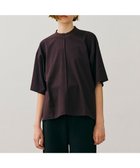【ベイジ,/BEIGE,】の【BEIGE,ecru/WEB限定・洗える】JERSEY STITCH / コットンハーフスリーブトップス Bordeaux|ID: prp329100004869232 ipo3291000000036287131