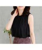 【ティアクラッセ/Tiaclasse】の【洗える】チュールレースノースリーブトップス ブラック|ID: prp329100004869235 ipo3291000000036287146