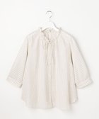 【エニィ スィス/any SiS】の【2WAY】スムージーポリエステル フリルネック ブラウス オフストライプ|ID: prp329100004869240 ipo3291000000036287171