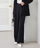 【アイシービー/iCB】の【洗える】シルフィルダブルクロス ワイドパンツ ブラック系|ID: prp329100004869241 ipo3291000000036287176