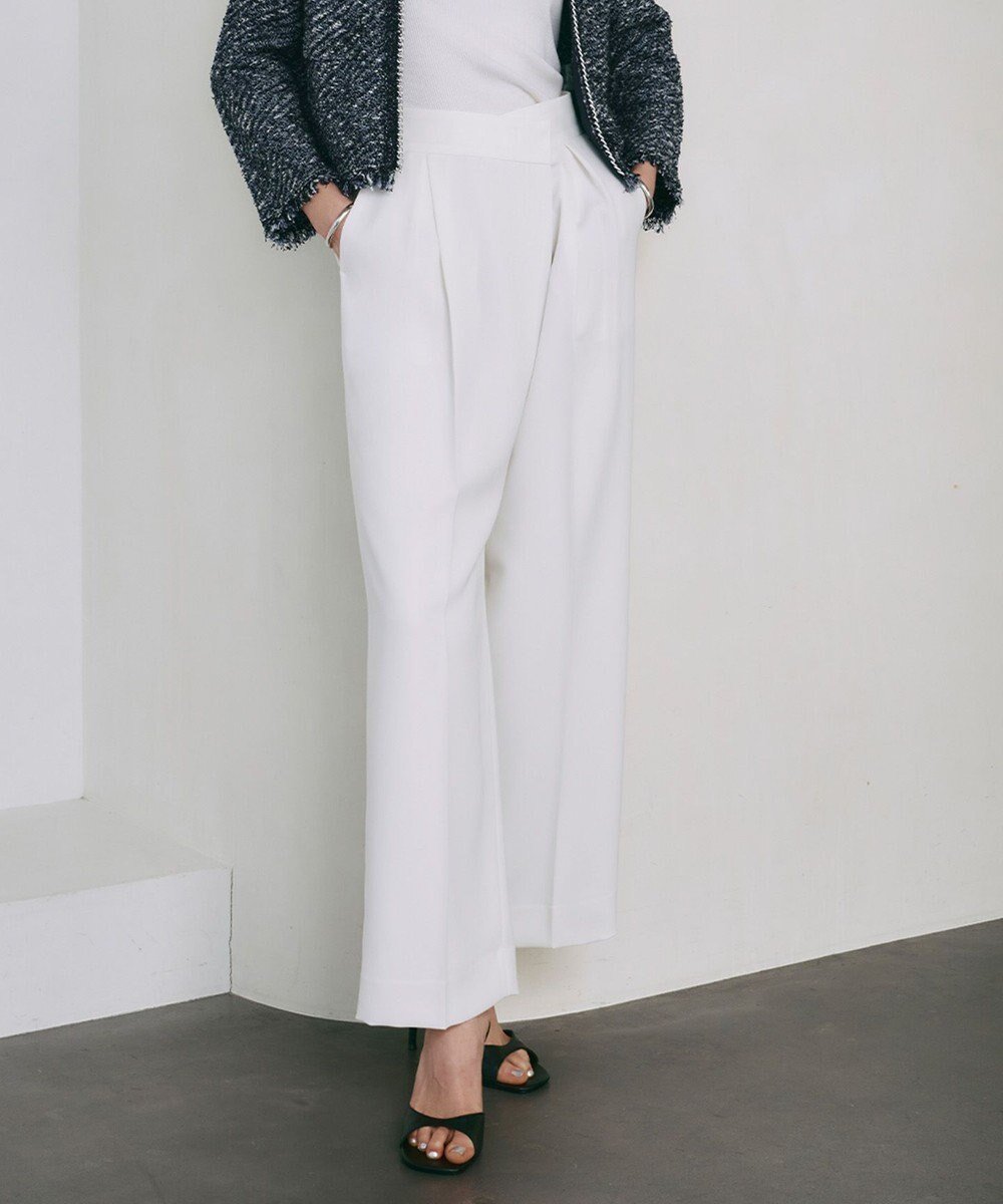 【アイシービー/iCB】の【洗える】シルフィルダブルクロス ワイドパンツ インテリア・キッズ・メンズ・レディースファッション・服の通販 founy(ファニー) 　ファッション　Fashion　レディースファッション　Fashion for Women　パンツ　Pants & Trousers　春　Spring　洗える　Machine Washable　シルク　Silk, 100% Silk　センター　Center, Center Line　ダブル　Double, Double-Breasted　ドレープ　Drape, Draping Fabric　ラップ　Wrap, Wrap Design　ワイド　Wide, Wide Fit　S/S・春夏　SS, Spring/Summer, Warm Season　おすすめ　Recommended / Our Picks　夏　Summer　2025年　2025　2025春夏・S/S　Spring/Summer 2025 SS25　アイボリー系|ID: prp329100004869241 ipo3291000000036287177