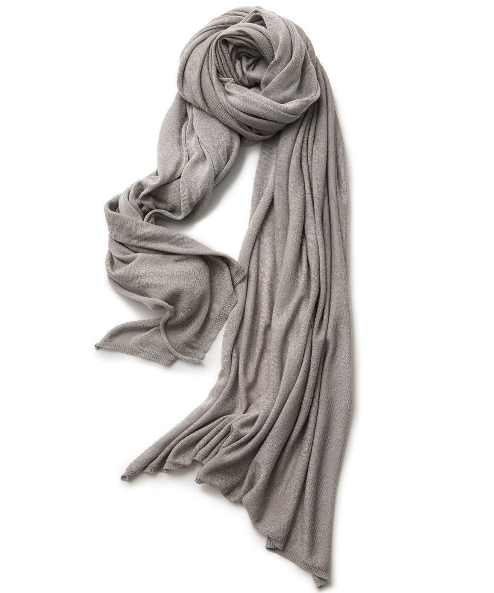 【トック/TOQUE】の〈大草直子さんアドバイザー〉ウォッシャブルシルク×コットン大判ニット ストール インテリア・キッズ・メンズ・レディースファッション・服の通販 founy(ファニー) 　ファッション　Fashion　レディースファッション　Fashion for Women　春　Spring　洗える　Machine Washable　秋　Autumn　ショール　Shawl, Wrap　シルク　Silk, 100% Silk　ストール　Stole, Wrap　人気　Popular, Best Seller　A/W・秋冬　Autumn/Winter　S/S・春夏　SS, Spring/Summer, Warm Season　おすすめ　Recommended / Our Picks　日本製　Made In Japan　夏　Summer　グレー|ID: prp329100004869246 ipo3291000000036287211