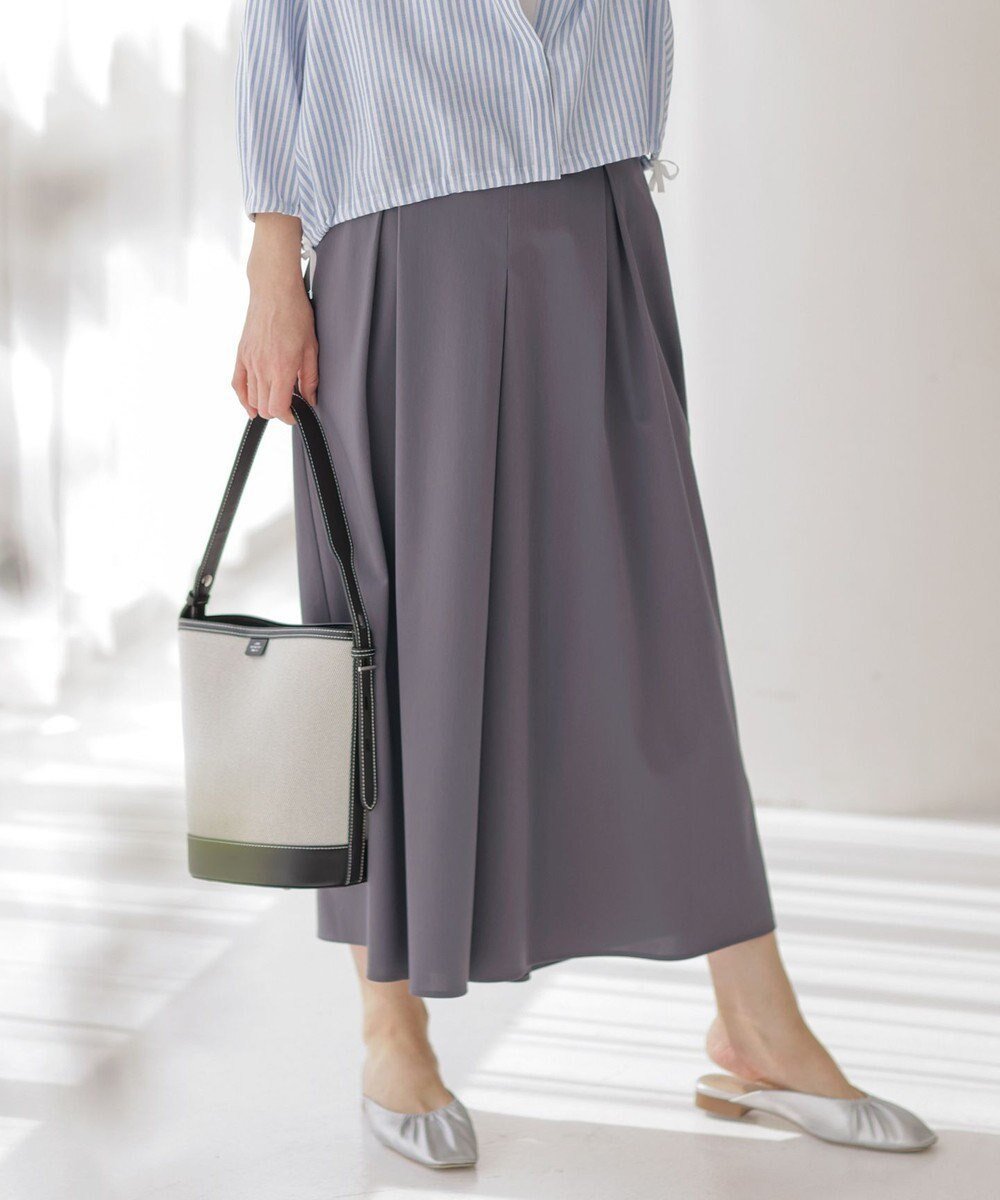 【ジェイ プレス/J.PRESS】の【WEB限定カラーあり・洗える】トリコットジャージー フレアーパンツ インテリア・キッズ・メンズ・レディースファッション・服の通販 founy(ファニー) 　ファッション　Fashion　レディースファッション　Fashion for Women　パンツ　Pants & Trousers　おすすめ　Recommended / Our Picks　エレガント 上品　Elegant　カットソー　Cut and Sewn Top　ストレッチ　Stretch, Stretchy Fabric　セットアップ　Set-Up, Coordinated Outfit　センター　Center, Center Line　フロント　Front, Front Design　夏　Summer　春　Spring　S/S・春夏　SS, Spring/Summer, Warm Season　洗える　Machine Washable　スレート系|ID: prp329100004869254 ipo3291000000036287242