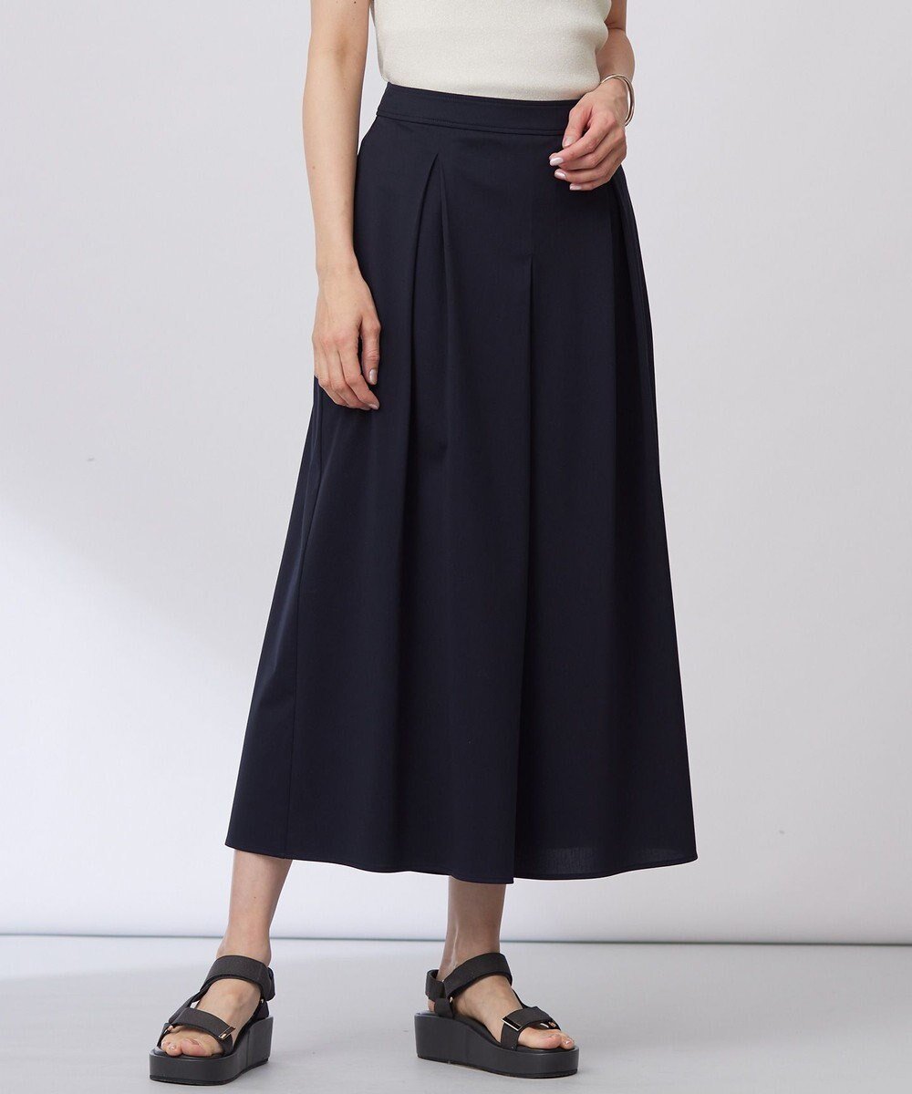 【ジェイ プレス/J.PRESS】の【WEB限定カラーあり・洗える】トリコットジャージー フレアーパンツ インテリア・キッズ・メンズ・レディースファッション・服の通販 founy(ファニー) 　ファッション　Fashion　レディースファッション　Fashion for Women　パンツ　Pants & Trousers　おすすめ　Recommended / Our Picks　エレガント 上品　Elegant　カットソー　Cut and Sewn Top　ストレッチ　Stretch, Stretchy Fabric　セットアップ　Set-Up, Coordinated Outfit　センター　Center, Center Line　フロント　Front, Front Design　夏　Summer　春　Spring　S/S・春夏　SS, Spring/Summer, Warm Season　洗える　Machine Washable　ネイビー系|ID: prp329100004869254 ipo3291000000036287244