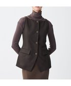 【アンクレイヴ/uncrave】のテンセルライトリネン ジレブラウス ブラウングレー|ID: prp329100004869255 ipo3291000000036287251