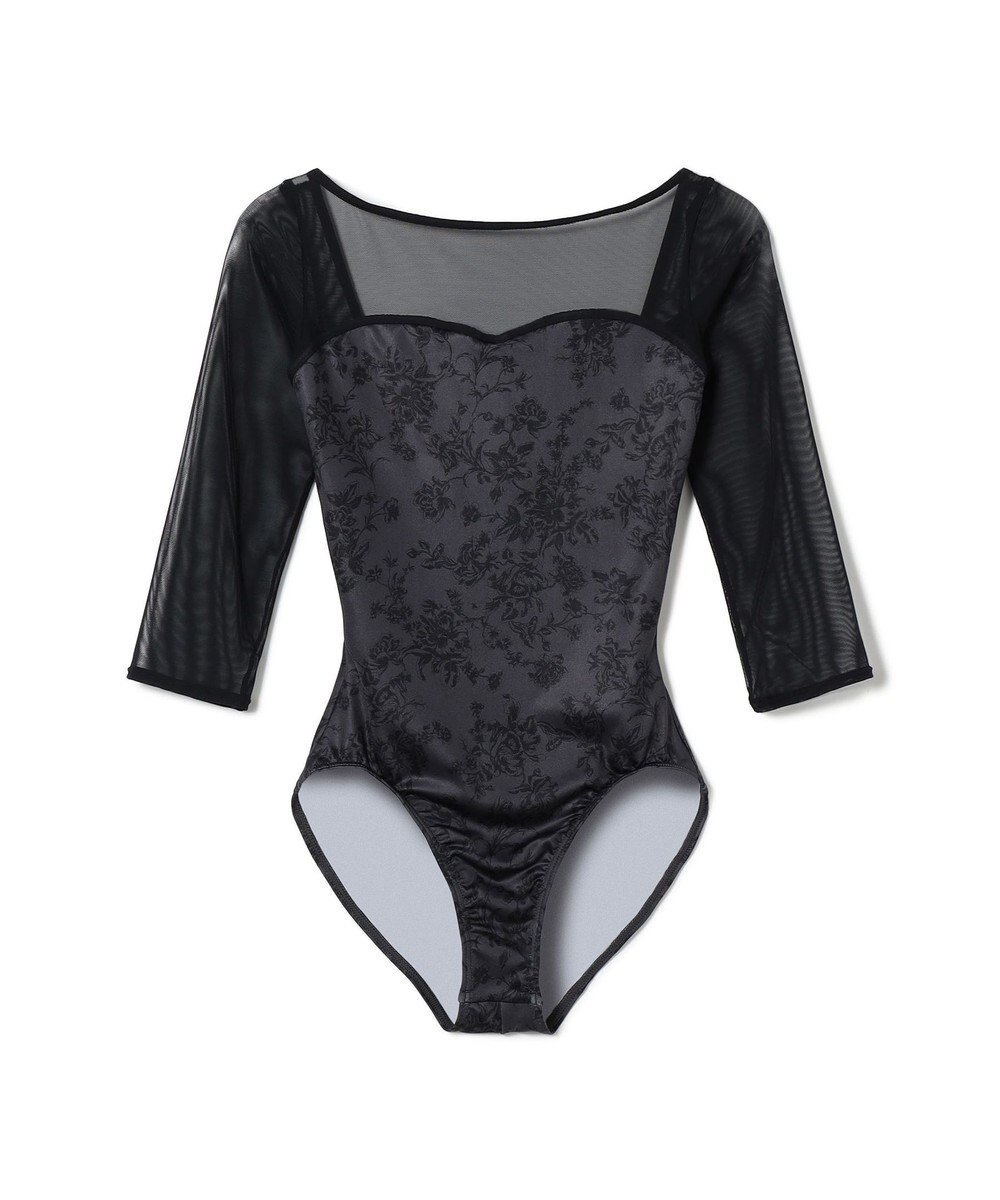 【チャコット/Chacott】の6分袖レオタード 人気、トレンドファッション・服の通販 founy(ファニー) 　ファッション　Fashion　レディースファッション　Fashion for Women　トップス・カットソー　Cut & Sew Tops　カッティング　Cutting Detail　フラワー　Flower, Floral　プリント　Print, Printed Pattern　夏　Summer　 other-1|ID: prp329100004869256 ipo3291000000036287252
