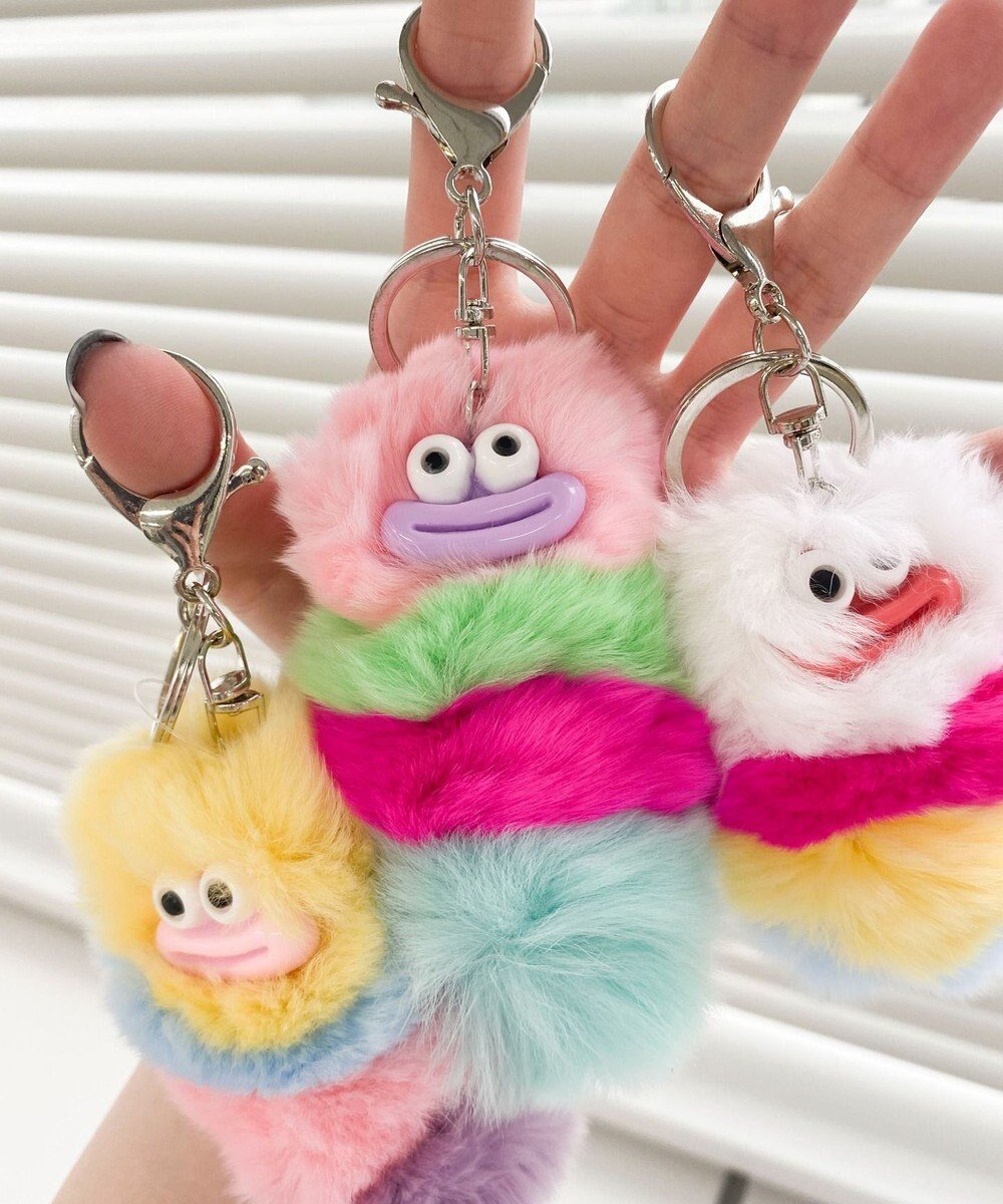 【ウィゴー/WEGO】のイモムシモンスターぬいキーホルダー インテリア・キッズ・メンズ・レディースファッション・服の通販 founy(ファニー) 　ファッション　Fashion　レディースファッション　Fashion for Women　ミニ財布・二つ折り財布　Wallets & Card Cases　おすすめ　Recommended / Our Picks　キーホルダー　Keychain, Key Holder　スマホ　Smartphone, Mobile Device　財布　Wallet, Purse　柄3|ID: prp329100004869266 ipo3291000000036287401