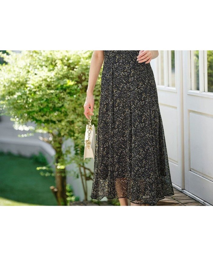 【エニィ スィス/any SiS】の【洗える】ミニフラワープリント ワンピース インテリア・キッズ・メンズ・レディースファッション・服の通販 founy(ファニー) https://founy.com/ ファッション Fashion レディースファッション Fashion for Women ワンピース Dresses 洗える Machine Washable シアー Sheer, See-Through シフォン Chiffon, Lightweight Fabric シャーリング Shirring, Ruched ストレッチ Stretch, Stretchy Fabric バランス Balance, Style Balance フィット Fit, Slim Fit プリント Print, Printed Pattern リボン Ribbon, Bow A/W・秋冬 Autumn/Winter |ID: prp329100004869271 ipo3291000000036287470