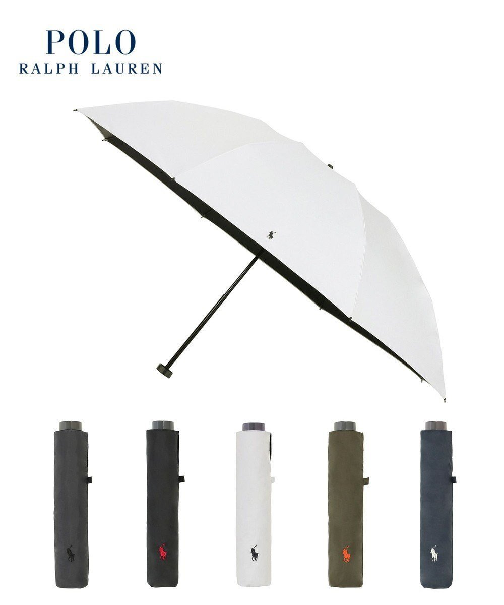 【ムーンバット/MOONBAT】の【軽量/大きめ】POLO RALPH LAUREN 遮光 晴雨兼用 折りたたみ日傘 ワンポイント ポロポニー 60cm インテリア・キッズ・メンズ・レディースファッション・服の通販 founy(ファニー) 　ファッション　Fashion　レディースファッション　Fashion for Women　レイングッズ・傘・晴雨兼用傘　Umbrellas & Rain Gear　アイビー　Ivy Pattern　傘　Umbrella, Parasol　軽量　Lightweight, Ultra Light　スマート　Smart, Elegant　ニューヨーク　New York, NYC Style　ベーシック　Basic, Essential　日傘　Parasol, UV Umbrella　ワンポイント　One Point, Statement Accent　オフホワイト|ID: prp329100004869280 ipo3291000000036287584