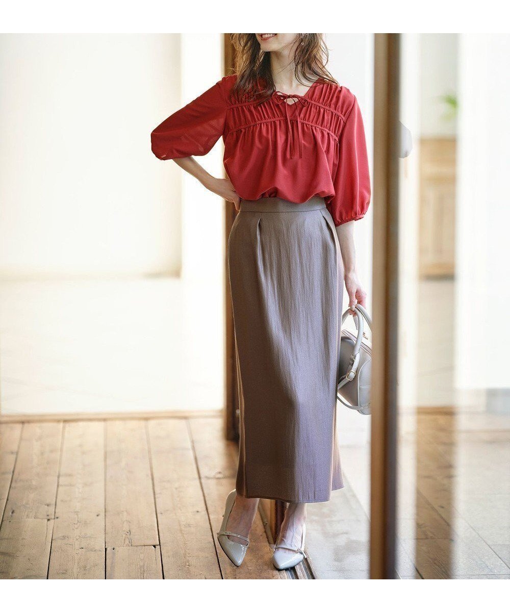 【エニィ スィス/any SiS】の【洗える】ソフトグリッターペンシル スカート 人気、トレンドファッション・服の通販 founy(ファニー) 　ファッション　Fashion　レディースファッション　Fashion for Women　スカート　Skirts　春　Spring　洗える　Machine Washable　ギャザー　Gathered, Ruffled　シャイニー　Shiny, Glossy Finish　スリット　Slit, Slit Detail　トレンド　Trend, Trending Now　バランス　Balance, Style Balance　フリル　Frill, Ruffle　ブライト　Bright, Shiny　ペンシル　Pencil, Pencil Skirt　S/S・春夏　SS, Spring/Summer, Warm Season　夏　Summer　 other-1|ID: prp329100004869282 ipo3291000000036287616