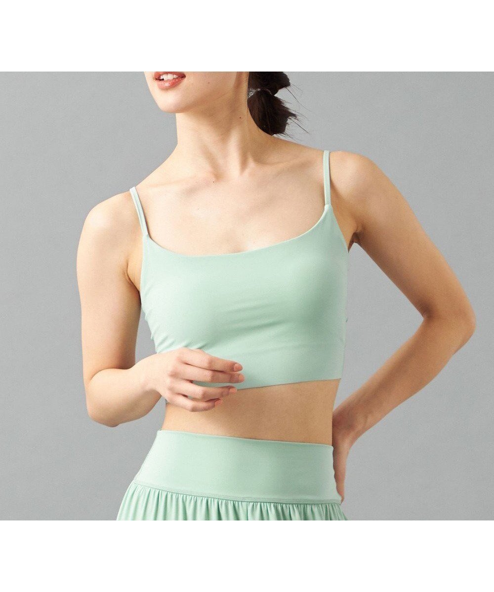 【チャコット/Chacott】のChacott BALANCE ZEN ブラトップ インテリア・キッズ・メンズ・レディースファッション・服の通販 founy(ファニー) 　ファッション　Fashion　レディースファッション　Fashion for Women　トップス・カットソー　Cut & Sew Tops　アンダー　Underwear Essentials　吸水　Absorbent, Quick-Dry　軽量　Lightweight, Ultra Light　ストレッチ　Stretch, Stretchy Fabric　なめらか　Smooth, Silky Texture　ヨガ　Yoga, Yoga Wear　ラップ　Wrap, Wrap Design　リラックス　Relax, Relaxed Fit　おすすめ　Recommended / Our Picks　エレガント 上品　Elegant　アクアグリーン|ID: prp329100004869284 ipo3291000000036287634