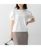 【組曲/KUMIKYOKU】のGIZAコットンタックスリーブ Tシャツ アイボリー系|ID: prp329100004869290 ipo3291000000036287727