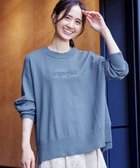 【ティアクラッセ/Tiaclasse】のエンボスロゴニットプルオーバー 人気、トレンドファッション・服の通販 founy(ファニー) ファッション Fashion レディースファッション Fashion for Women トップス・カットソー Cut & Sew Tops ニット Knit Tops & Sweaters カジュアルプルオーバー・ニットトップス Pullovers & Knit Tops / Casual Pullovers 洗える Machine Washable 秋 Autumn シューズ Shoes, Footwear シンプル Simple, Minimal スリット Slit, Slit Detail セーター Sweater, Knitwear チュニック Tunic, Long Top 長袖 Long Sleeve, Full Sleeve ポケット Pocket, Pocket Detail ラウンド Round, Round Neck 楽ちん Easy Fit, Comfortable 冬 Winter / This Winter A/W・秋冬 Autumn/Winter 再入荷 Restock / Back in Stock 新作・新入荷 New Arrivals / New In thumbnail ブルー|ID: prp329100004869294 ipo3291000000036287814