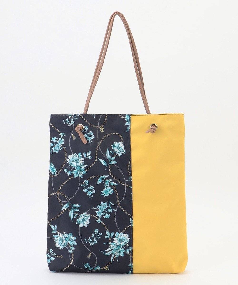 【エニィ スィス/any SiS】のミックススカーフ柄トート バッグ インテリア・キッズ・メンズ・レディースファッション・服の通販 founy(ファニー) 　ファッション　Fashion　レディースファッション　Fashion for Women　バッグ　Bags　おすすめ　Recommended / Our Picks　シンプル　Simple, Minimal　スカーフ　Scarf, Neckwear　チェーン　Chain, Chain Strap　ミックス　Mix, Mixed Style　モチーフ　Motif, Design Theme　ビジネス 仕事 通勤　Business / Work / Commuting　新作・新入荷　New Arrivals / New In　春　Spring　ネイビーベース|ID: prp329100004869295 ipo3291000000036287824