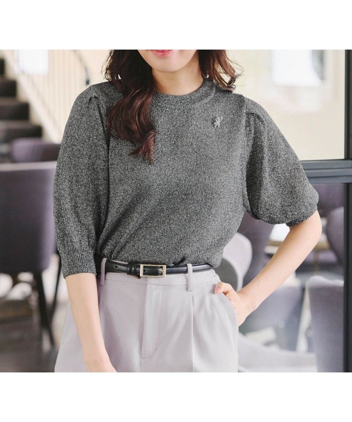 【ティアクラッセ/Tiaclasse】の【洗える】ラメニットトップス インテリア・キッズ・メンズ・レディースファッション・服の通販 founy(ファニー) https://founy.com/ ファッション Fashion レディースファッション Fashion for Women トップス・カットソー Cut & Sew Tops ニット Knit Tops & Sweaters アクセサリー Fashion Accessories ウォッシャブル Machine Washable カーディガン Cardigan, Knitwear シンプル Simple, Minimal セーター Sweater, Knitwear チュニック Tunic, Long Top ポケット Pocket, Pocket Detail エレガント 上品 Elegant 再入荷 Restock / Back in Stock 半袖 Short Sleeve, Half Sleeve 夏 Summer 新作・新入荷 New Arrivals / New In 春 Spring S/S・春夏 SS, Spring/Summer, Warm Season 洗える Machine Washable 秋 Autumn |ID: prp329100004869301 ipo3291000000036287887