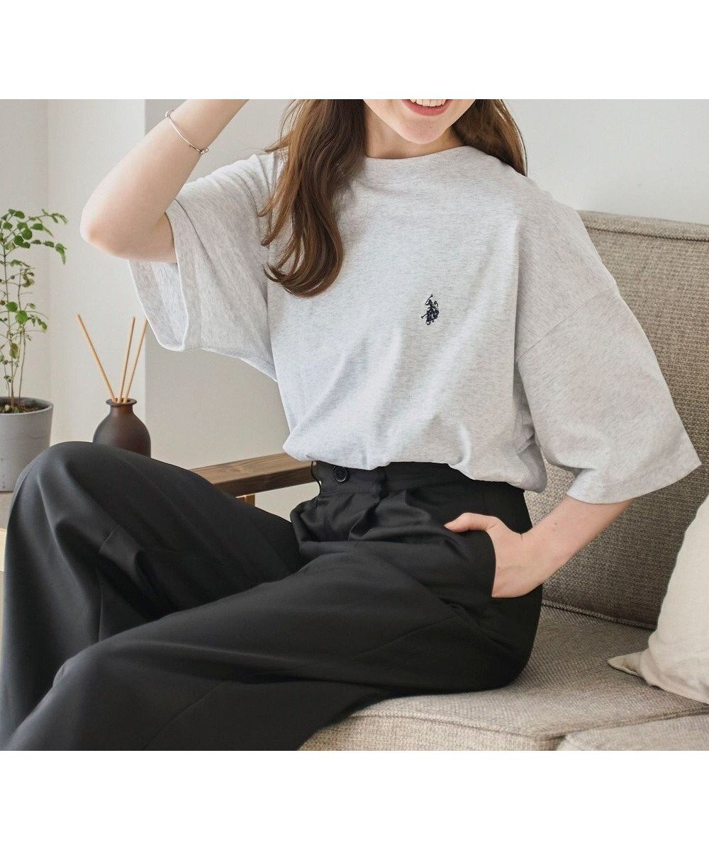 【ウィゴー/WEGO】の【ユニセックス着用ITEM】別注USPOLO ヘビーウエイトBIGT(S) インテリア・キッズ・メンズ・レディースファッション・服の通販 founy(ファニー) 　ファッション　Fashion　レディースファッション　Fashion for Women　トップス・カットソー　Cut & Sew Tops　シャツ・ブラウス・オフィスカジュアル　Elegant Blouses & Button-Ups　ロングTシャツ・Tシャツ　Longline T-Shirts & Tees　カットソー・ベーシックTシャツ　Cut-and-Sewn Tops / Stretch Tees & Basics　春　Spring　秋　Autumn　カットソー　Cut and Sewn Top　カーゴパンツ　Cargo Pants, Utility Pants　カーディガン　Cardigan, Knitwear　サンダル　Sandals, Summer Shoes　ショルダー　Shoulder, Shoulder Strap　スマホ　Smartphone, Mobile Device　デニム　Denim, Jeans Material　トレンド　Trend, Trending Now　ドロップ　Drop Shoulder, Dropped Style　ビッグ　Big, Oversized　別注　Limited Edition, Custom Order　無地　Plain, Solid Color　ワイド　Wide, Wide Fit　S/S・春夏　SS, Spring/Summer, Warm Season　夏　Summer　グレーその他|ID: prp329100004869311 ipo3291000000036288096