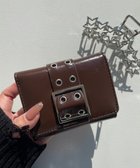 【ウィゴー/WEGO】のハトメベルトフラップウォレット ブラウン|ID: prp329100004869314 ipo3291000000036288165