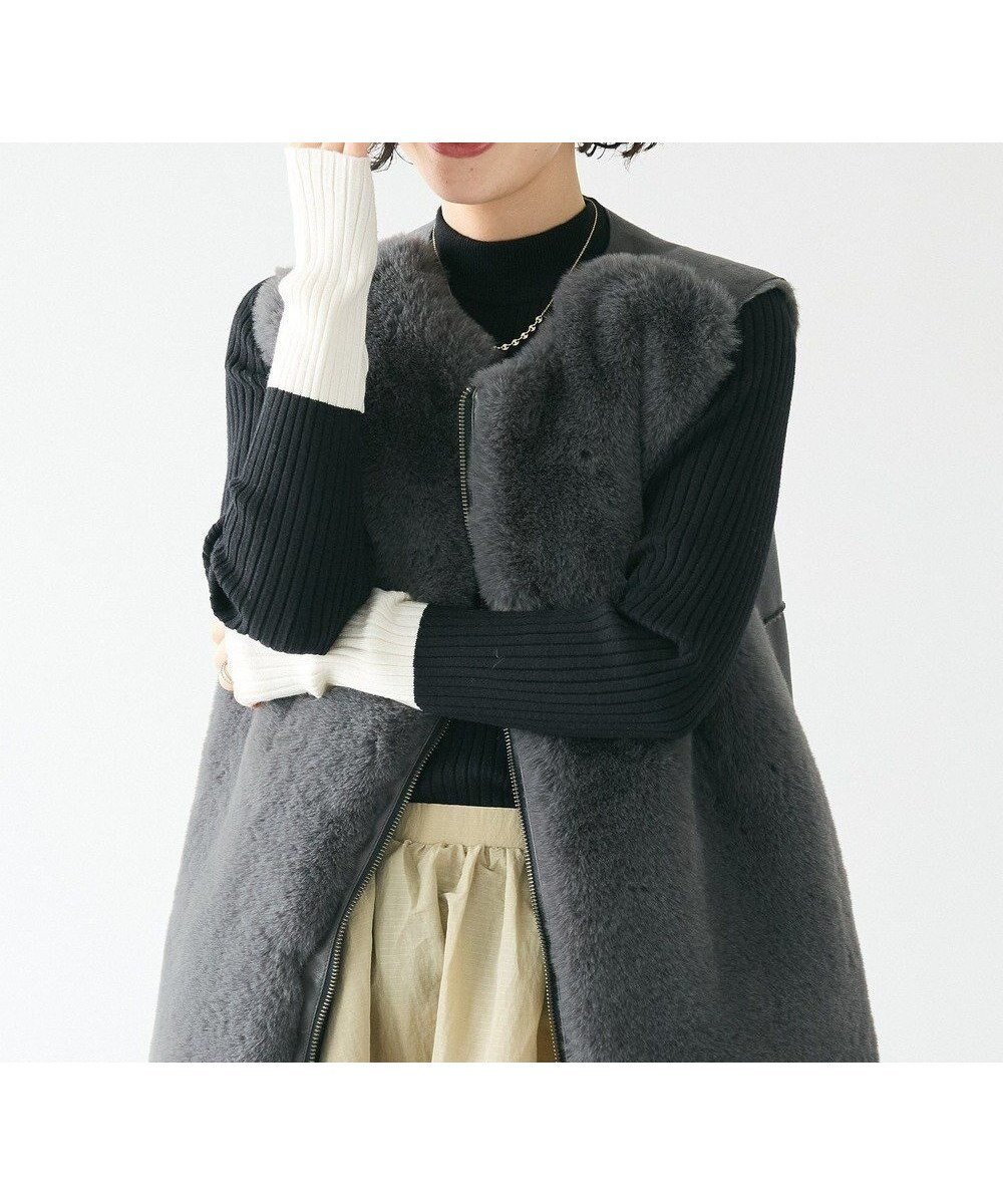 【クラフトスタンダードブティック/CRAFT STANDARD BOUTIQUE】の洗える/とてもち配色モックネックリブニットプルオーバー/24AW インテリア・キッズ・メンズ・レディースファッション・服の通販 founy(ファニー) 　ファッション　Fashion　レディースファッション　Fashion for Women　トップス・カットソー　Cut & Sew Tops　ニット　Knit Tops & Sweaters　カジュアルプルオーバー・ニットトップス　Pullovers & Knit Tops / Casual Pullovers　インナー　Innerwear　洗える　Machine Washable　コンパクト　Compact, Small Size　シンプル　Simple, Minimal　ジャケット　Jacket, Outerwear　セーター　Sweater, Knitwear　フィット　Fit, Slim Fit　ベーシック　Basic, Essential　ポケット　Pocket, Pocket Detail　冬　Winter / This Winter　A/W・秋冬　Autumn/Winter　2024年　2024　2024-2025秋冬・A/W　Autumn/Winter 2024–25 AW24–25　Black|ID: prp329100004869325 ipo3291000000036288354