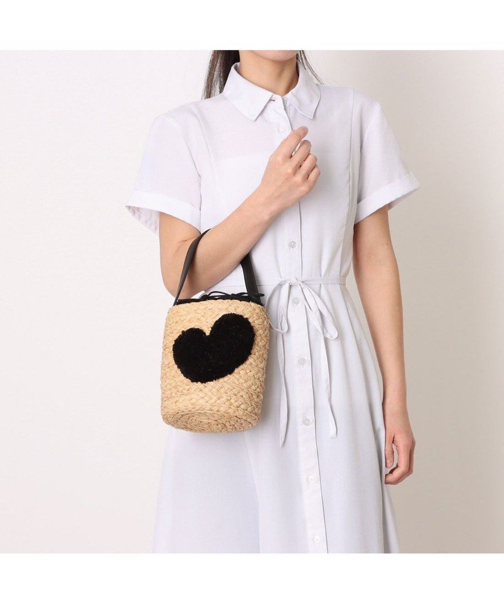 【アンビリオン/UNBILLION】のカシュカシュ cachecache / ハート付ラフィアバケットトート カゴバッグ 人気、トレンドファッション・服の通販 founy(ファニー) 　ファッション　Fashion　レディースファッション　Fashion for Women　バッグ　Bags　カラフル　Colorful Design　巾着　Drawstring Bag, Kinchaku　財布　Wallet, Purse　ハンド　Hand, Handmade　バケツ　Bucket, Bucket Style　バスケット　Basket, Basket Bag　ミックス　Mix, Mixed Style　モチーフ　Motif, Design Theme　ラフィア　Raffia, Natural Straw　リゾート　Resort, Vacation Style　再入荷　Restock / Back in Stock　おすすめ　Recommended / Our Picks　夏　Summer　 other-1|ID: prp329100004869329 ipo3291000000036288431