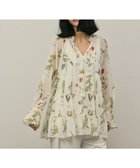 【グレース コンチネンタル/GRACE CONTINENTAL】のボタニカルプリントチュニックトップ キナリ|ID: prp329100004869330 ipo3291000000036288454