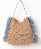 【アンビリオン/UNBILLION】のカシュカシュ cachecache / サイドフリルワンンハンドルトート カゴバッグ 人気、トレンドファッション・服の通販 founy(ファニー) ファッション Fashion レディースファッション Fashion for Women バッグ Bags 春 Spring カラフル Colorful Design シンプル Simple, Minimal 財布 Wallet, Purse ハンド Hand, Handmade フリル Frill, Ruffle ペーパー Paper, Kraft Paper ミックス Mix, Mixed Style モチーフ Motif, Design Theme S/S・春夏 SS, Spring/Summer, Warm Season 再入荷 Restock / Back in Stock 夏 Summer thumbnail ブルー|ID: prp329100004869336 ipo3291000000036288557