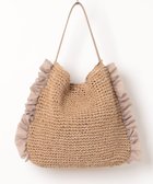 【アンビリオン/UNBILLION】のカシュカシュ cachecache / サイドフリルワンンハンドルトート カゴバッグ 人気、トレンドファッション・服の通販 founy(ファニー) ファッション Fashion レディースファッション Fashion for Women バッグ Bags 春 Spring カラフル Colorful Design シンプル Simple, Minimal 財布 Wallet, Purse ハンド Hand, Handmade フリル Frill, Ruffle ペーパー Paper, Kraft Paper ミックス Mix, Mixed Style モチーフ Motif, Design Theme S/S・春夏 SS, Spring/Summer, Warm Season 再入荷 Restock / Back in Stock 夏 Summer thumbnail ブラウン|ID: prp329100004869336 ipo3291000000036288558