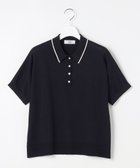 【ジェイ プレス/J.PRESS】のDRY COTTON ポロ ニット 人気、トレンドファッション・服の通販 founy(ファニー) ファッション Fashion レディースファッション Fashion for Women トップス・カットソー Cut & Sew Tops ニット Knit Tops & Sweaters 春 Spring シャドー Shadow, Subtle Pattern シンプル Simple, Minimal セーター Sweater, Knitwear ボーダー Border, Stripe ポロシャツ Polo Shirt, Collared Tee リラックス Relax, Relaxed Fit S/S・春夏 SS, Spring/Summer, Warm Season 夏 Summer エレガント 上品 Elegant thumbnail ネイビー×ナチュラル系|ID: prp329100004869337 ipo3291000000036288574