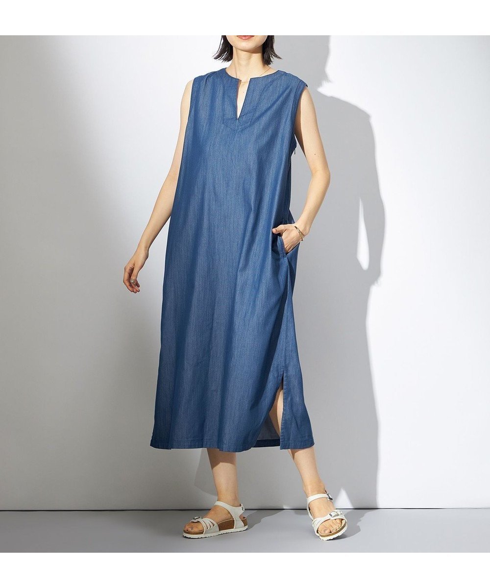 【ヘリーハンセン/HELLY HANSEN】のLIFAデニムワンピース 人気、トレンドファッション・服の通販 founy(ファニー) 　ファッション　Fashion　レディースファッション　Fashion for Women　ワンピース　Dresses　インナー　Innerwear　春　Spring　軽量　Lightweight, Ultra Light　スリット　Slit, Slit Detail　デニム　Denim, Jeans Material　ポケット　Pocket, Pocket Detail　ミドル　Middle Length, Mid Height　S/S・春夏　SS, Spring/Summer, Warm Season　夏　Summer　 other-1|ID: prp329100004869338 ipo3291000000036288580