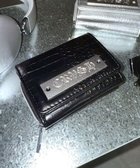 【ウィゴー/WEGO】のプレートクロコウォレット ブラック|ID: prp329100004869345 ipo3291000000036288691