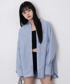 【ウィゴー/WEGO】のボリュームBIGシャツ ブルーストライプ|ID: prp329100004869346 ipo3291000000036288701