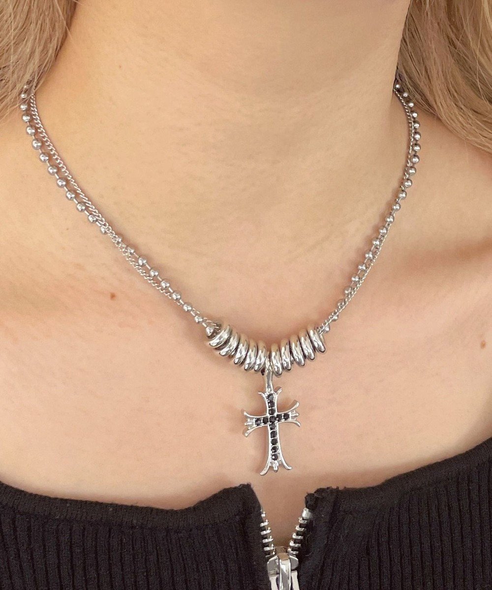 【ウィゴー/WEGO】のLリングモチーフボールチェーンネックレス インテリア・キッズ・メンズ・レディースファッション・服の通販 founy(ファニー) 　ファッション　Fashion　レディースファッション　Fashion for Women　ジュエリー　Jewelry　ファッションリング　Fashion Rings　ネックレス　Necklaces & Pendants　アクセサリー　Fashion Accessories　スマホ　Smartphone, Mobile Device　トレンド　Trend, Trending Now　ネックレス　Necklace, Pendant Necklace　モチーフ　Motif, Design Theme　柄1|ID: prp329100004869348 ipo3291000000036288725