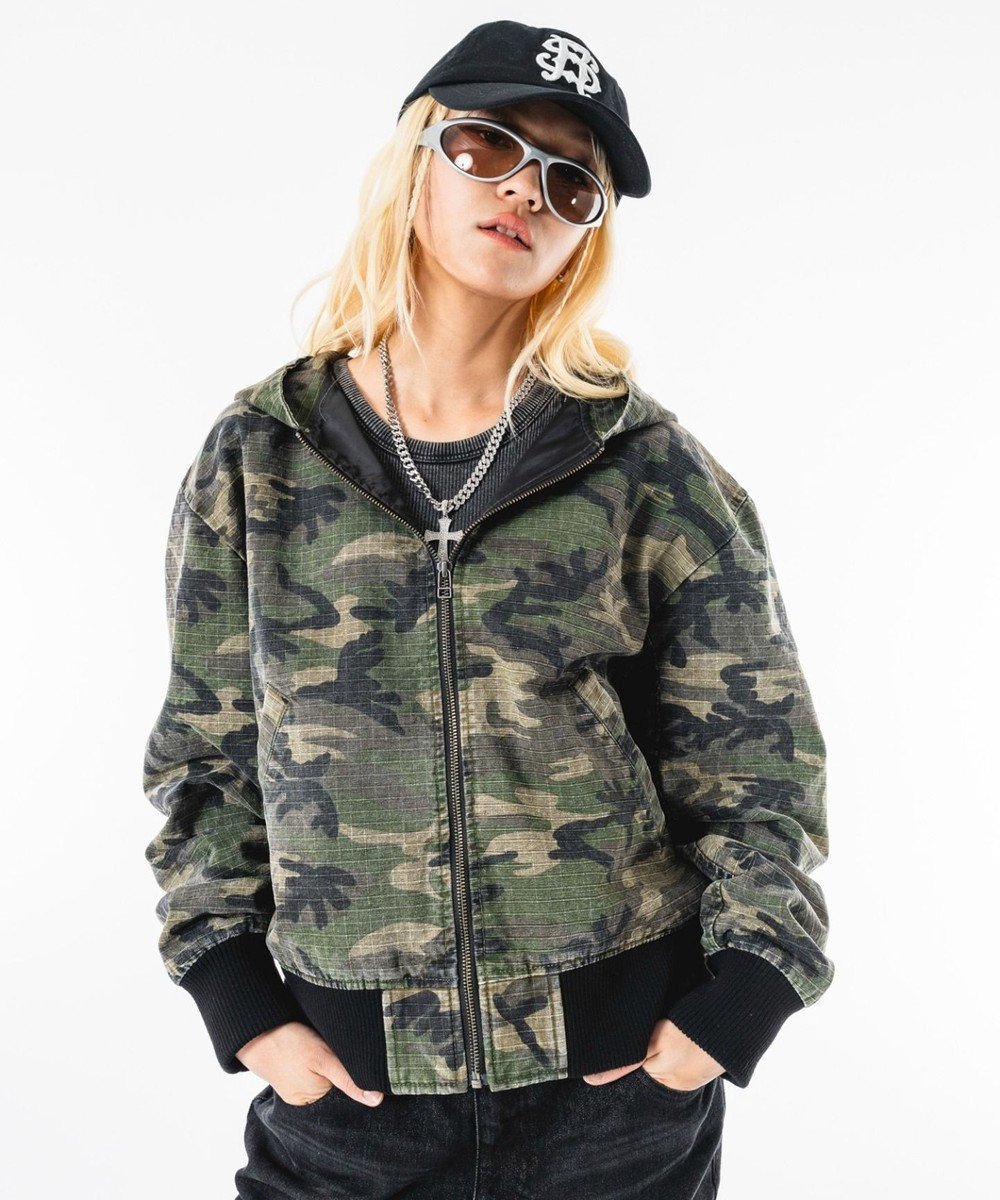 【ウィゴー/WEGO】の【ユニセックス着用ITEM】リップストップフードブルゾン インテリア・キッズ・メンズ・レディースファッション・服の通販 founy(ファニー) 　ファッション　Fashion　レディースファッション　Fashion for Women　アウター　Coat / Outerwear Collection　レディースジャケット・軽アウター　Jackets　ブルゾンジャケット・スポーティアウター　Blouson Jackets　インナー　Innerwear　春　Spring　カーゴパンツ　Cargo Pants, Utility Pants　キャップ　Cap, Baseball Cap　シンプル　Simple, Minimal　ジャケット　Jacket, Outerwear　スニーカー　Sneakers, Trainers　デニム　Denim, Jeans Material　バランス　Balance, Style Balance　フロント　Front, Front Design　ブルゾン　Blouson, Bomber Jacket　プリント　Print, Printed Pattern　ボトム　Bottoms, Lower Wear　リップ　Lip, Lip Motif　ワイド　Wide, Wide Fit　S/S・春夏　SS, Spring/Summer, Warm Season　おすすめ　Recommended / Our Picks　夏　Summer　柄1|ID: prp329100004869349 ipo3291000000036288740